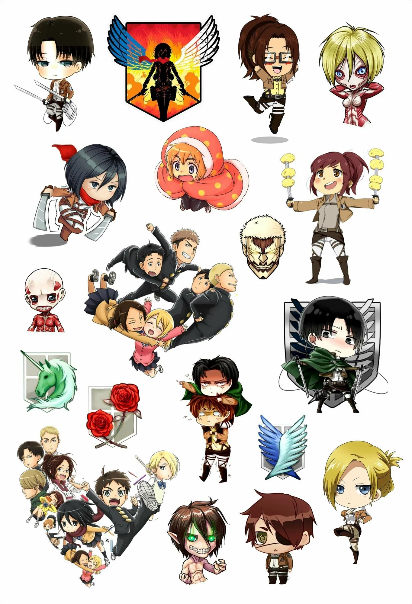 Aufkleber Angriff der Titanen 01 (Attack on Titans 01)