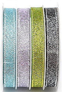 Glitter ribbon 4 circles on a roll