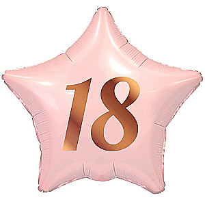 Foil Balloon Star 18 Pink