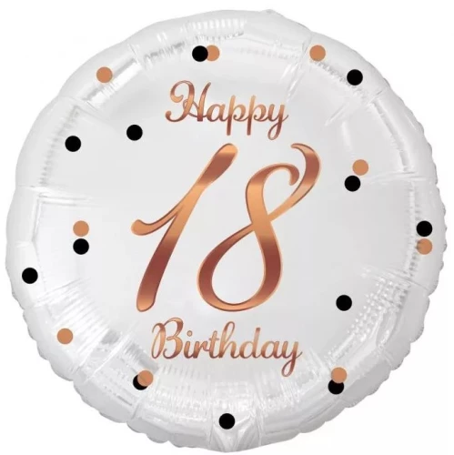 Foil balloon 18, white