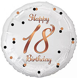 Foil balloon 18, white