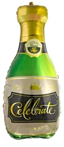 Foil Balloon - Champagne Bottle