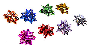 Star Bow 2.5 cm, Assorted