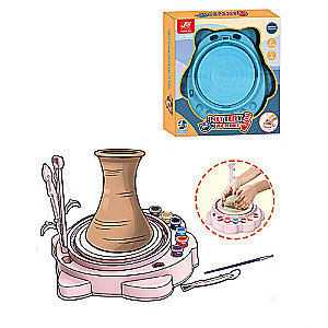 Pottery Wheel "Pottery Machine" with clay and paints