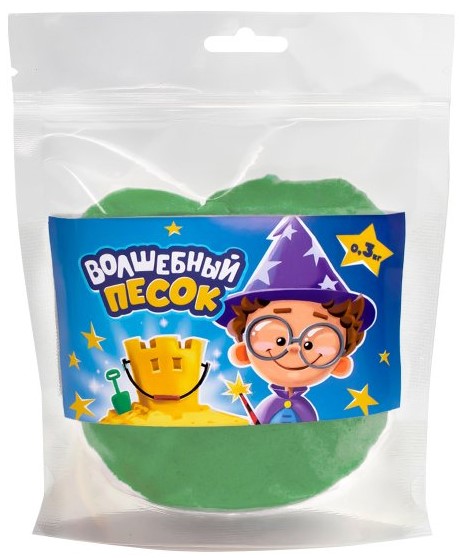 Kinetic Sand Toy - Magic Sand, 300 g, green