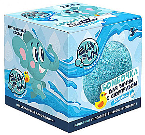 Bath Bomb ELLYFUN with Surprise. Color Blue