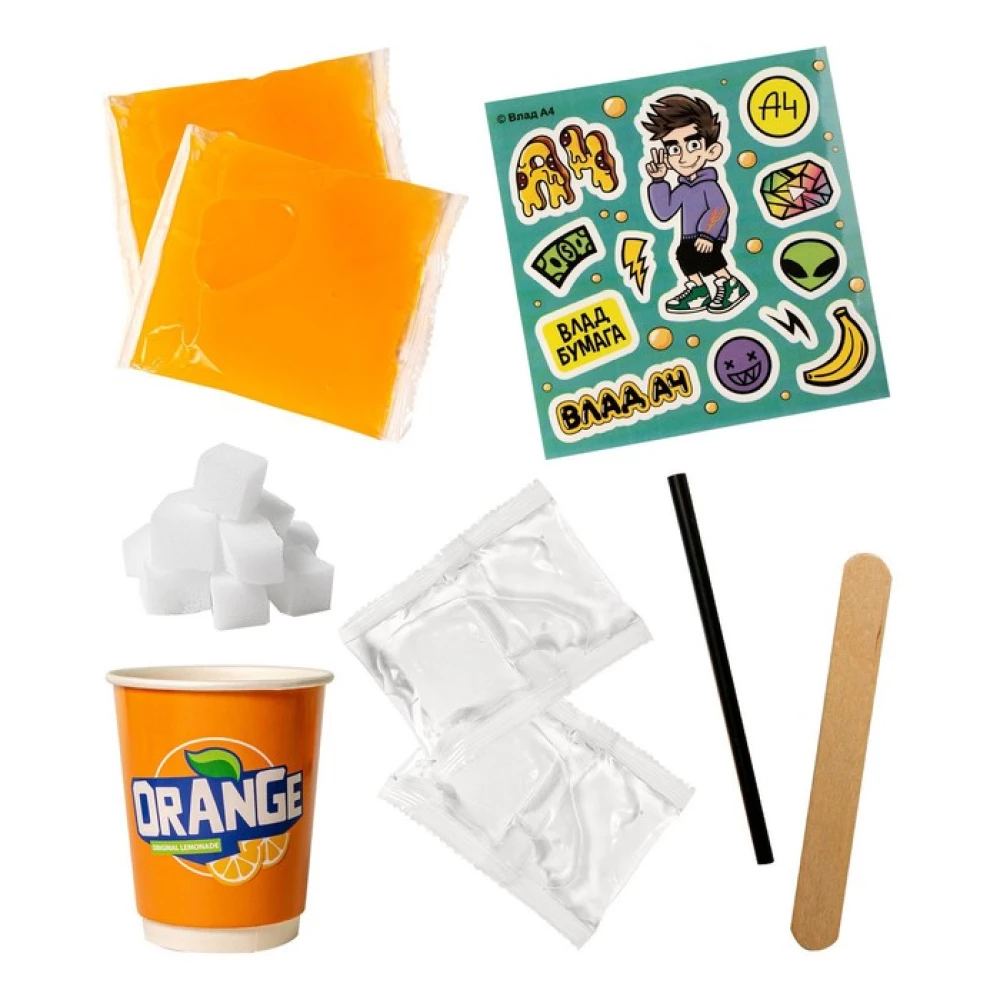 Set - Slime Laboratory. Prank Vlad A4. Orange Soda