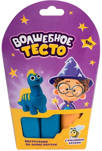 Modeling dough - Blue dinosaur, 150 g