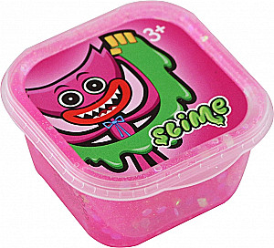 Pink slime with glitter