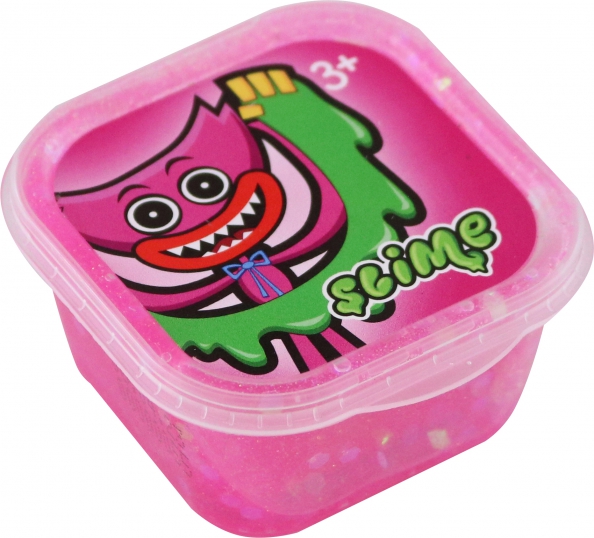 Pink slime with glitter