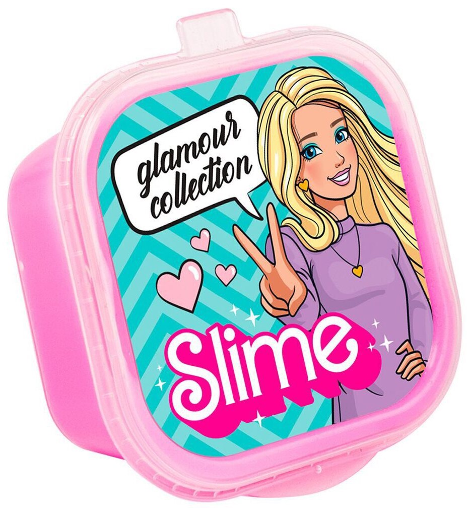 Slime - Glamour collection, pink with beads