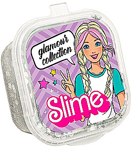 Slime - Glamour collection, silver with glitter