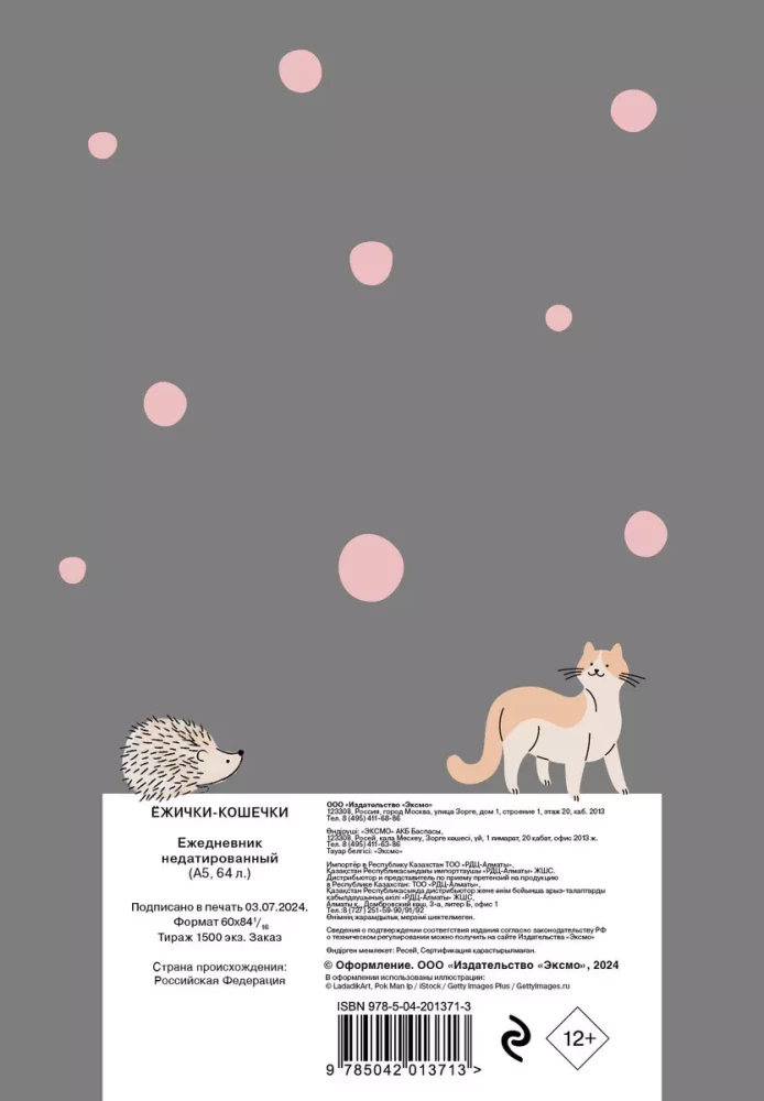 A5 Notebook - Hedgehogs-Cats