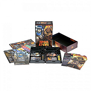 Tabletop Game - Throne of Dice. Shooter vs. Samurai