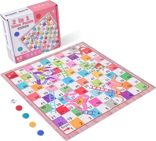 Board Game 2in1 - Puzzle + Snakes