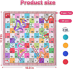 Gra planszowa 2w1 - Puzzle + Węże