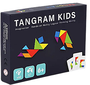 Gra planszowa - Tangram Kids: alfabet angielski + cyfry