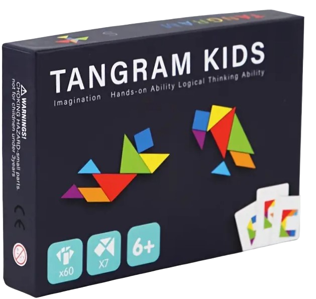 Board Game - Tangram Kids: English Alphabet + Numbers