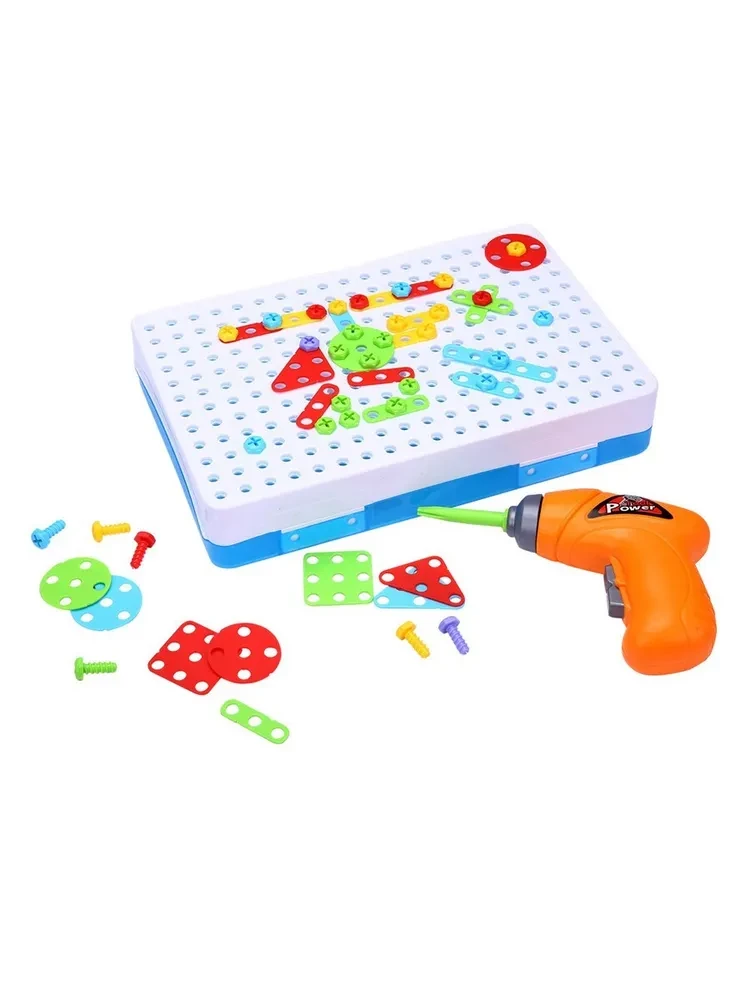 Developing tabletop construction game - Drill N' Design, 106 pieces
