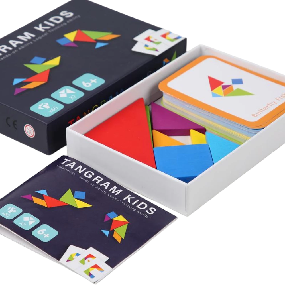 Gra planszowa - Tangram Kids: alfabet angielski + cyfry