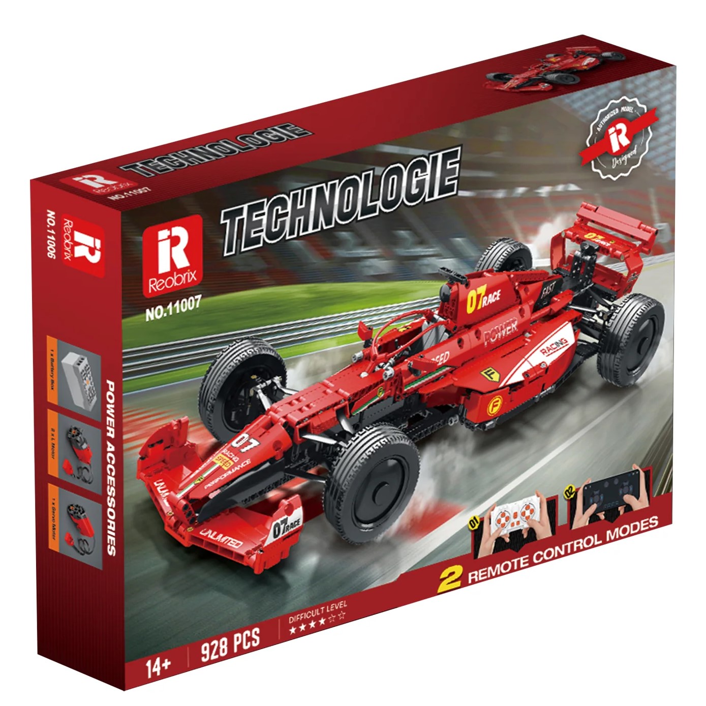 Constructor TECHNOLOGY: model car with remote control (928 pieces)