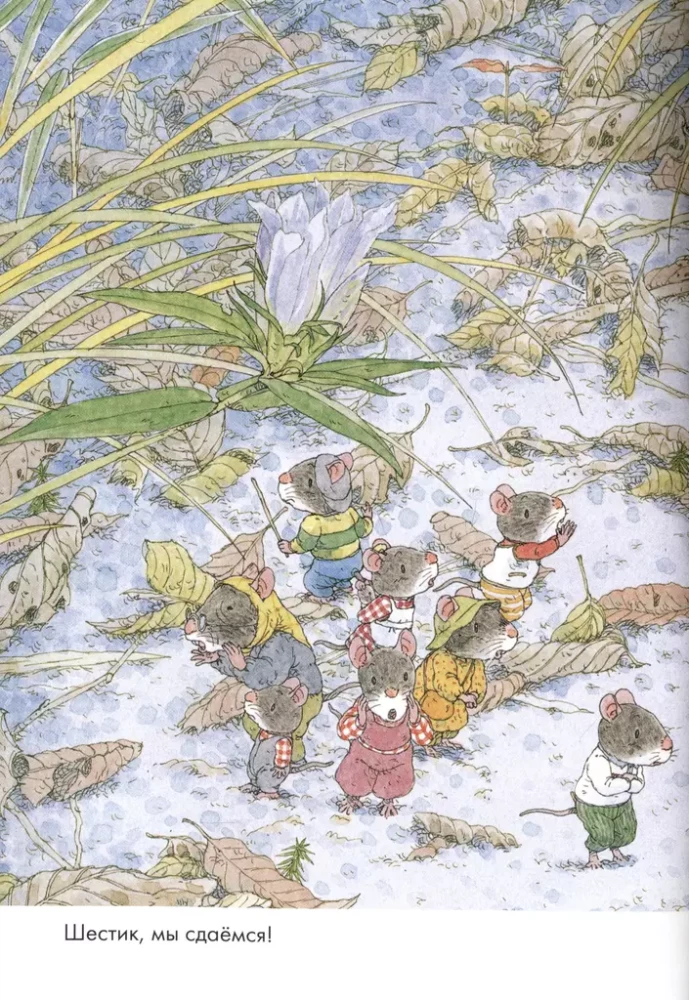 14 Forest Mice. Mushroom Parade