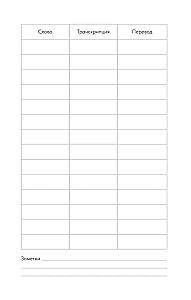 Notebook for Writing Foreign Words