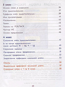 All the rules of the Russian language with illustrative examples and exercises. Grades 1-4