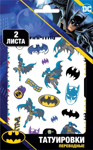 Stickers - Batman Tattoos. Blue Mask
