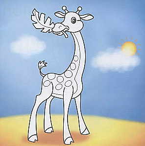 Coloring Book. At the Zoo
