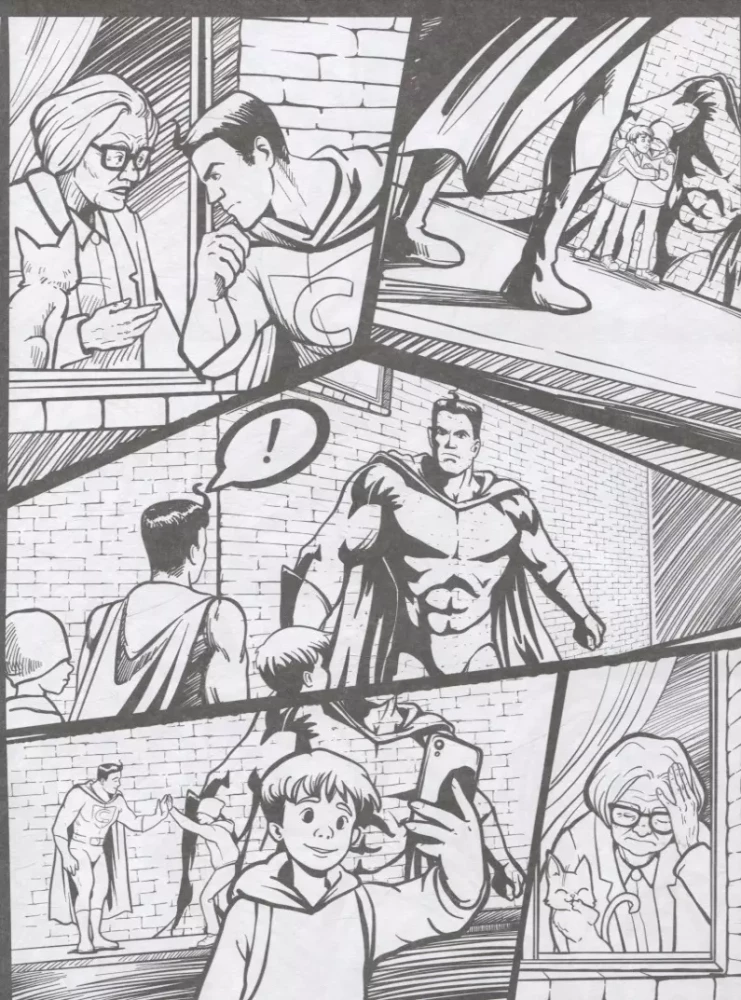 Coloring Book - Comics. Brave Heroes