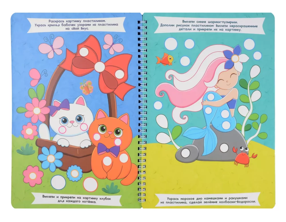 Molding with Plasticine. For Girls. Workbook with Tasks