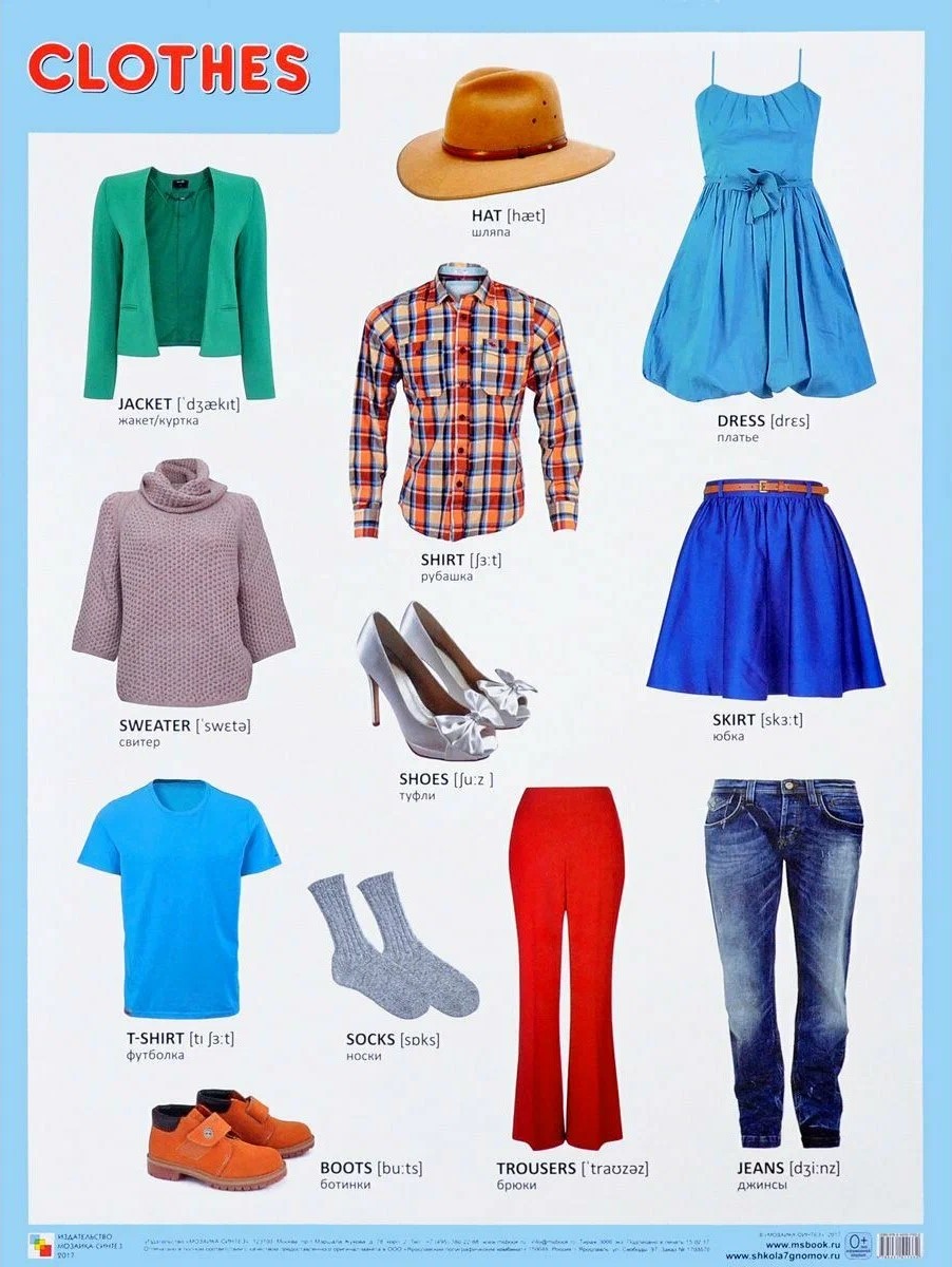 Apģērbi (Одежда), plakāts 45х60