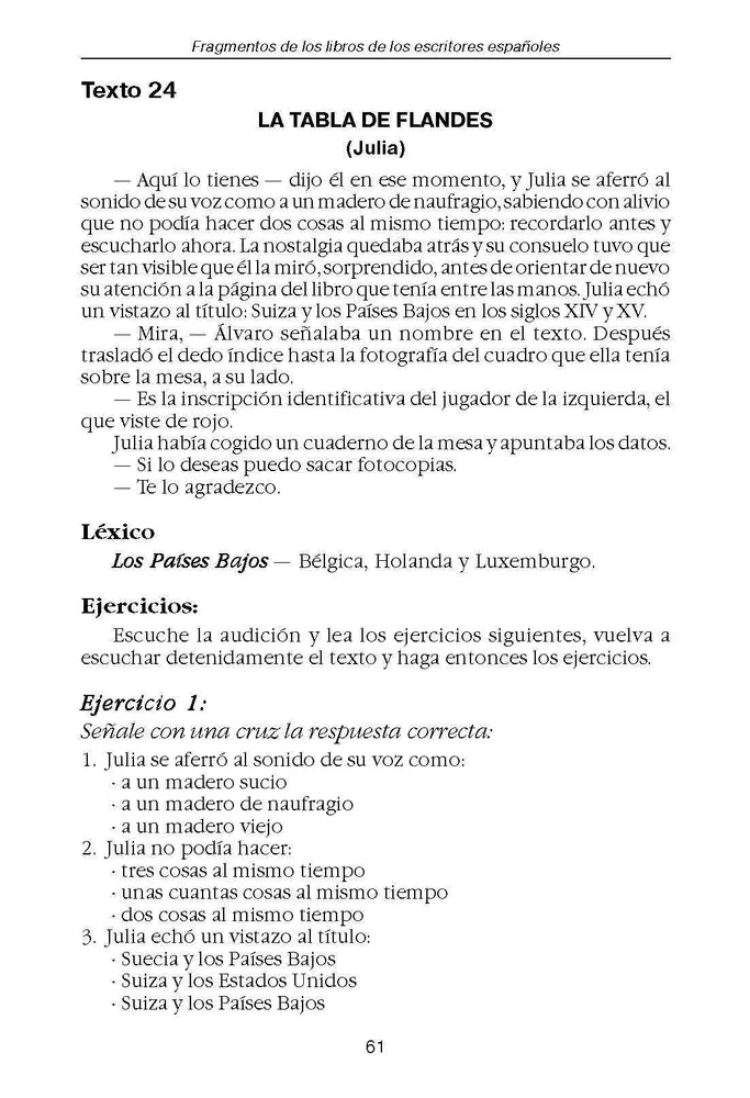 Listening to Spanish, reading in Spanish