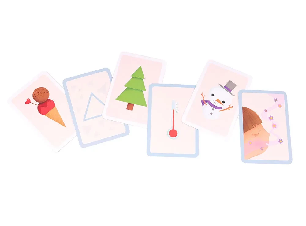 Developmental tabletop card game - Mikons