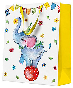 Gift Bag - Circus Elephant (26.5x33.5x13)