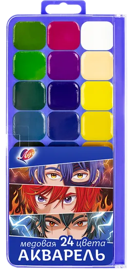 Akvareļu krāsas - Anime (24 krāsas)