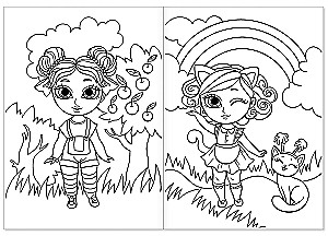 Coloring Book - Fashion Dolls
