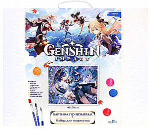Painting for coloring by numbers - Genshin. Wanderer