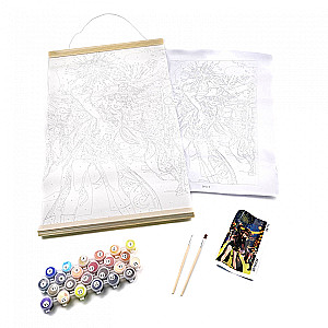 Painting for coloring by numbers - Genshin. Festival of Sea Lanterns