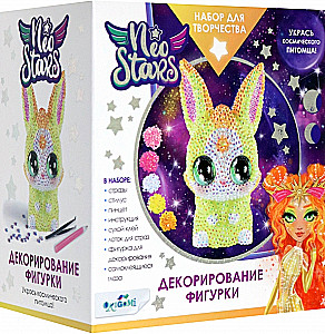 Creative Set - Neo Stars. Figurine for Decorating with Strass. Sunny Bunny