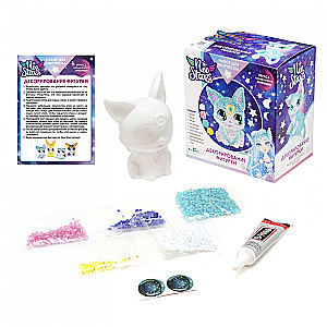 Creative Set - Neo Stars. Figurine for Decorating with Rhinestones. Kitten Twinkly