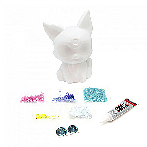 Creative Set - Neo Stars. Figurine for Decorating with Rhinestones. Kitten Twinkly