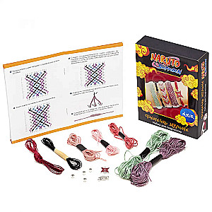 Creative set - Naruto. Friendship bracelets from embroidery floss. Sakura