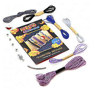 Creativity set - Naruto. Bracelets made of embroidery floss. Sasuke