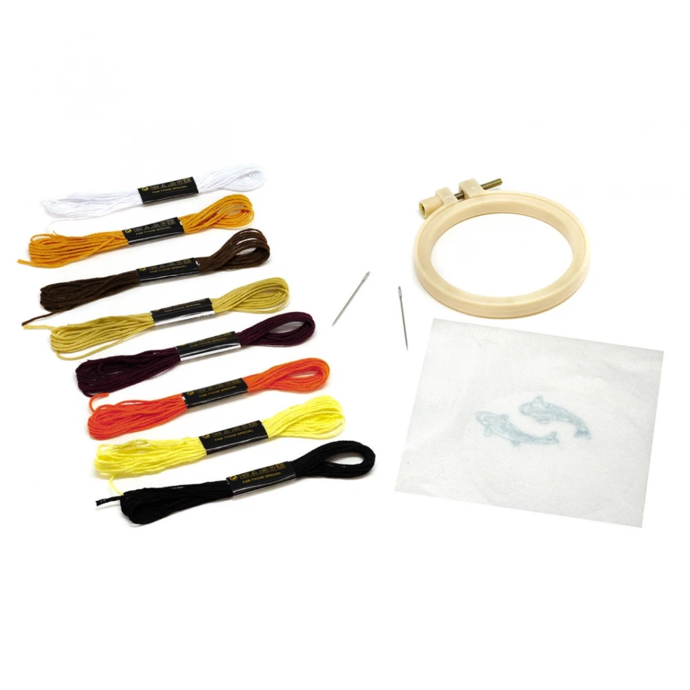 Creative Kit - Embroidery on Clothing. Koi Fish