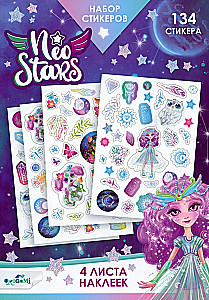 Neo Stars Sticker Set. Design 2