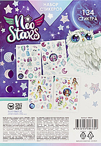 Neo Stars Sticker Set. Design 2