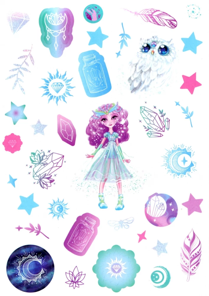 Neo Stars Sticker Set. Design 2
