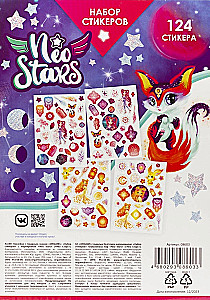Neo Stars Sticker Set. Design 1